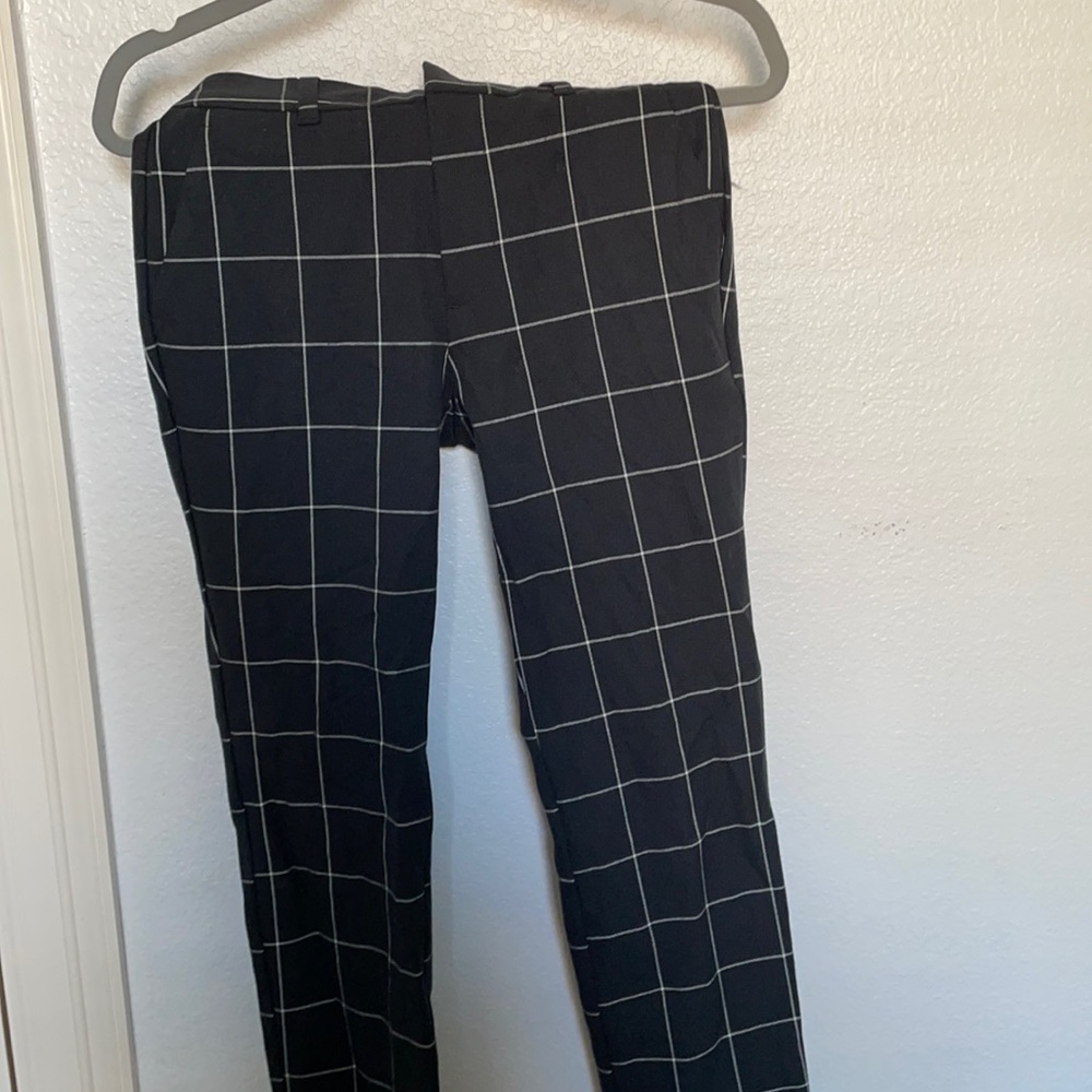 Black pattern pants